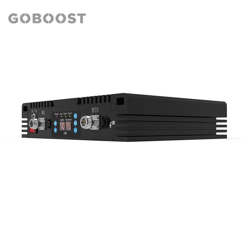 GOBOOST repeater 1800 2100 2600 MHz 27 dbm power high gain 75dbi Triple band booster for 2G 3G 4G mobile network repeater